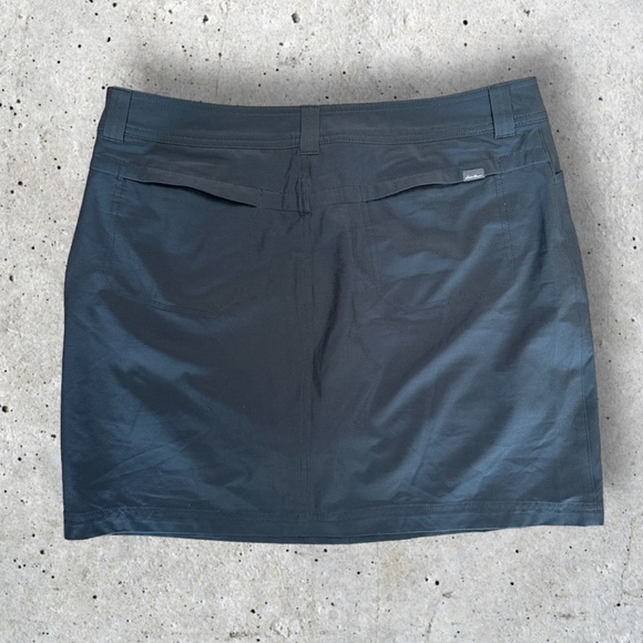 Eddie Bauer sz 12 skort shorts skirt safari golf tennis skirt like new grey - Picture 3 of 5